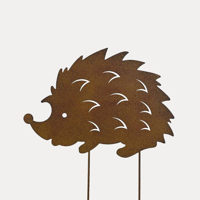 Gartenstecker Igel - rost