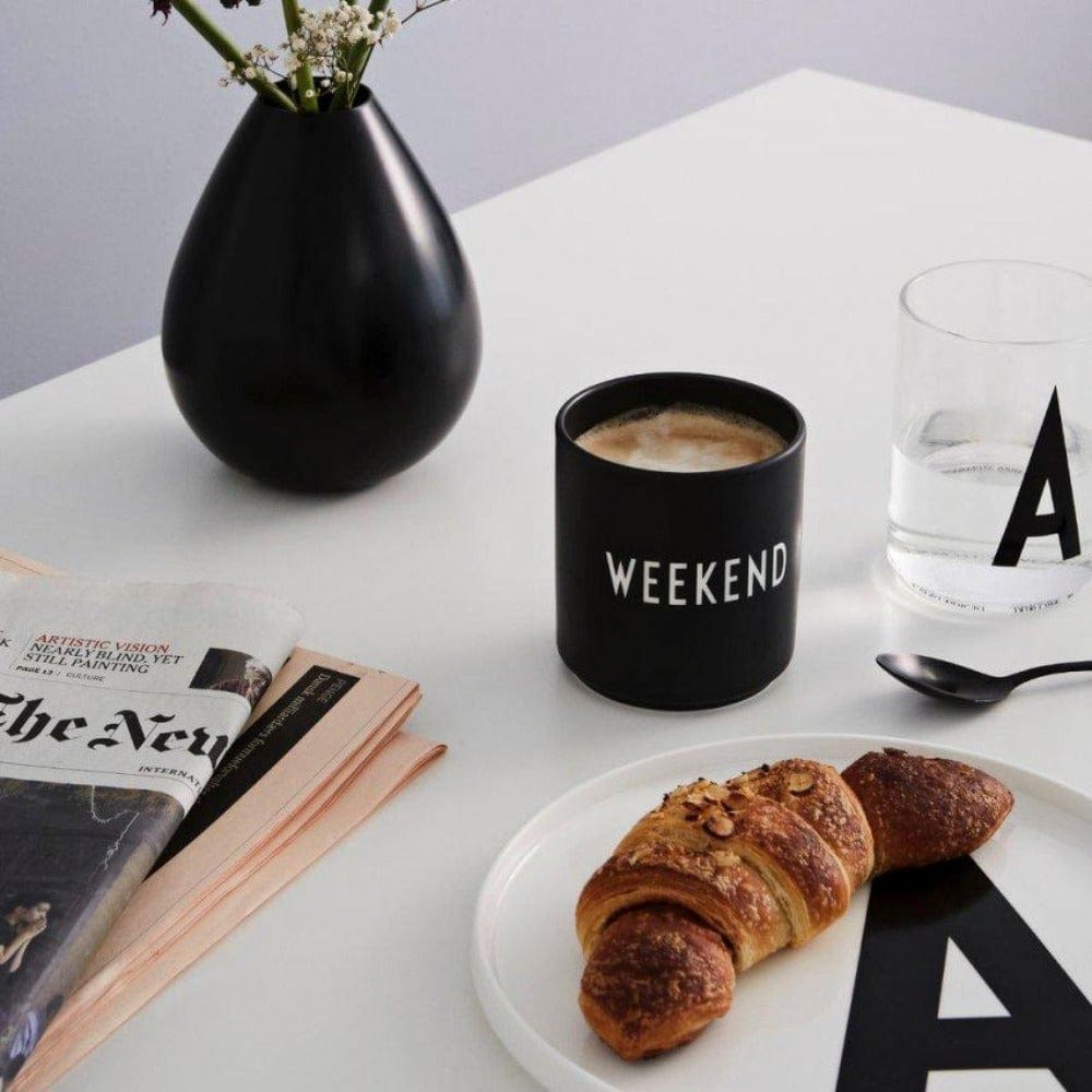 Design Letters Becher WEEKEND - schwarz