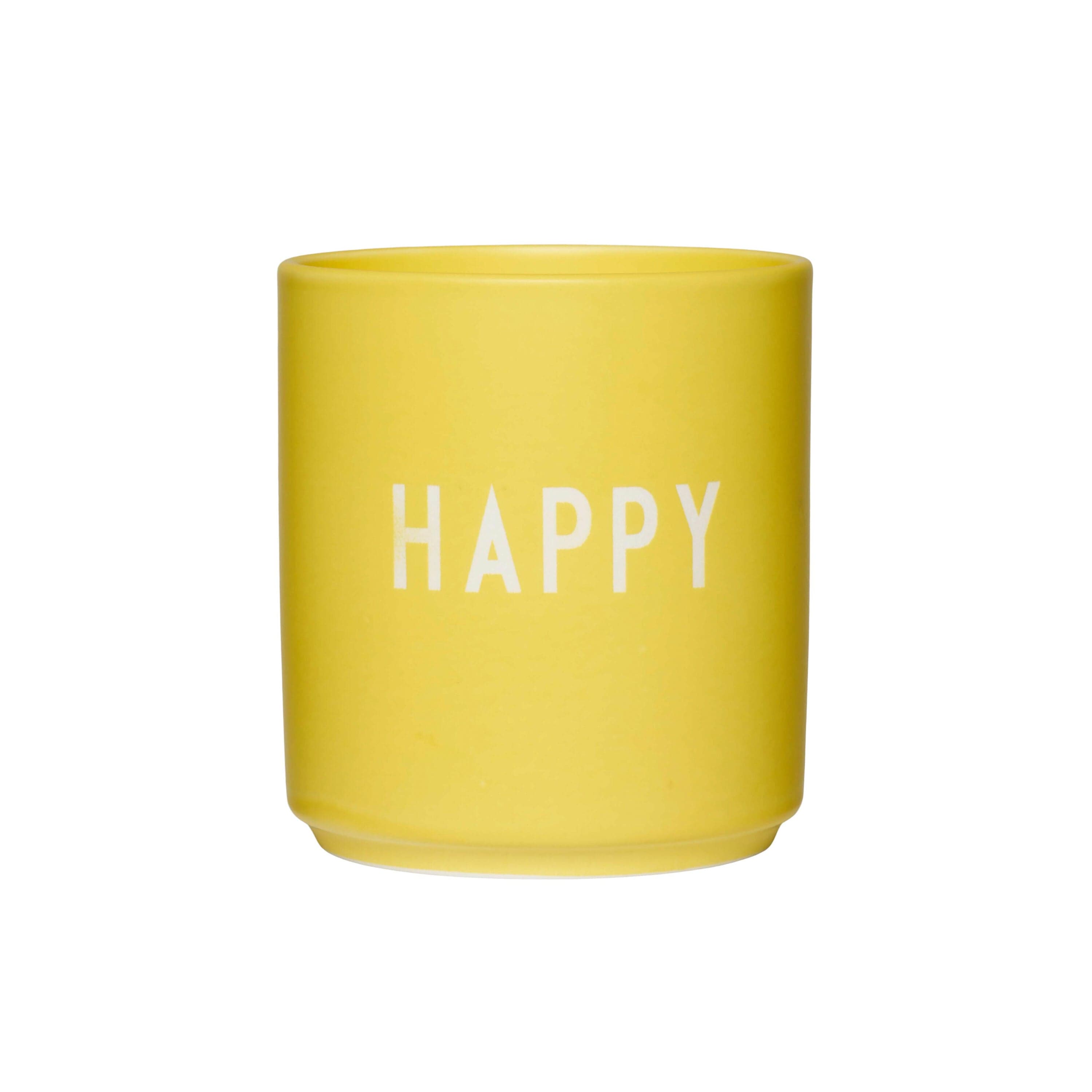 Design Letters Becher HAPPY - gelb