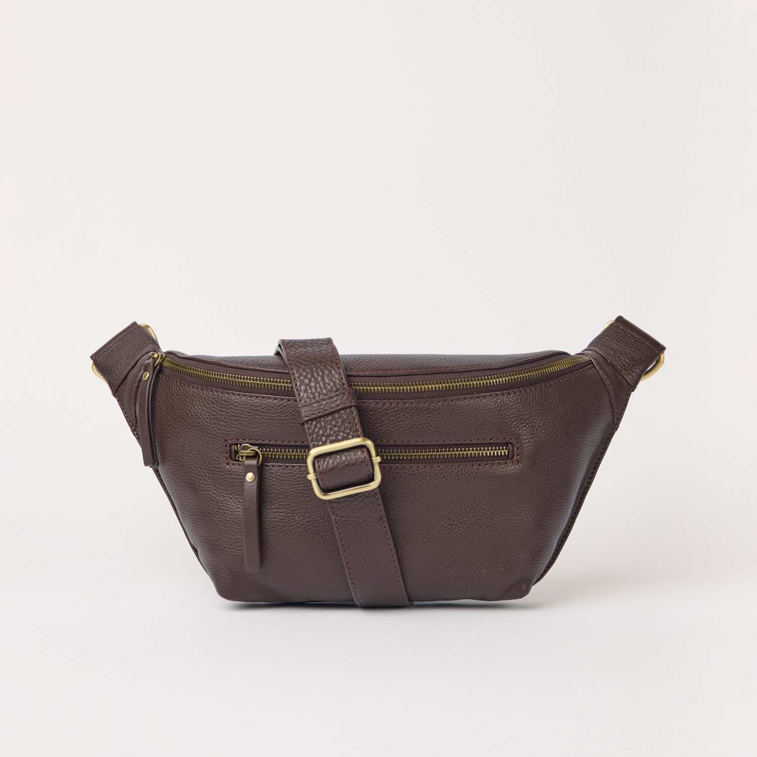 Drew Bauchtasche - Leder Chocolate mit 2 Straps