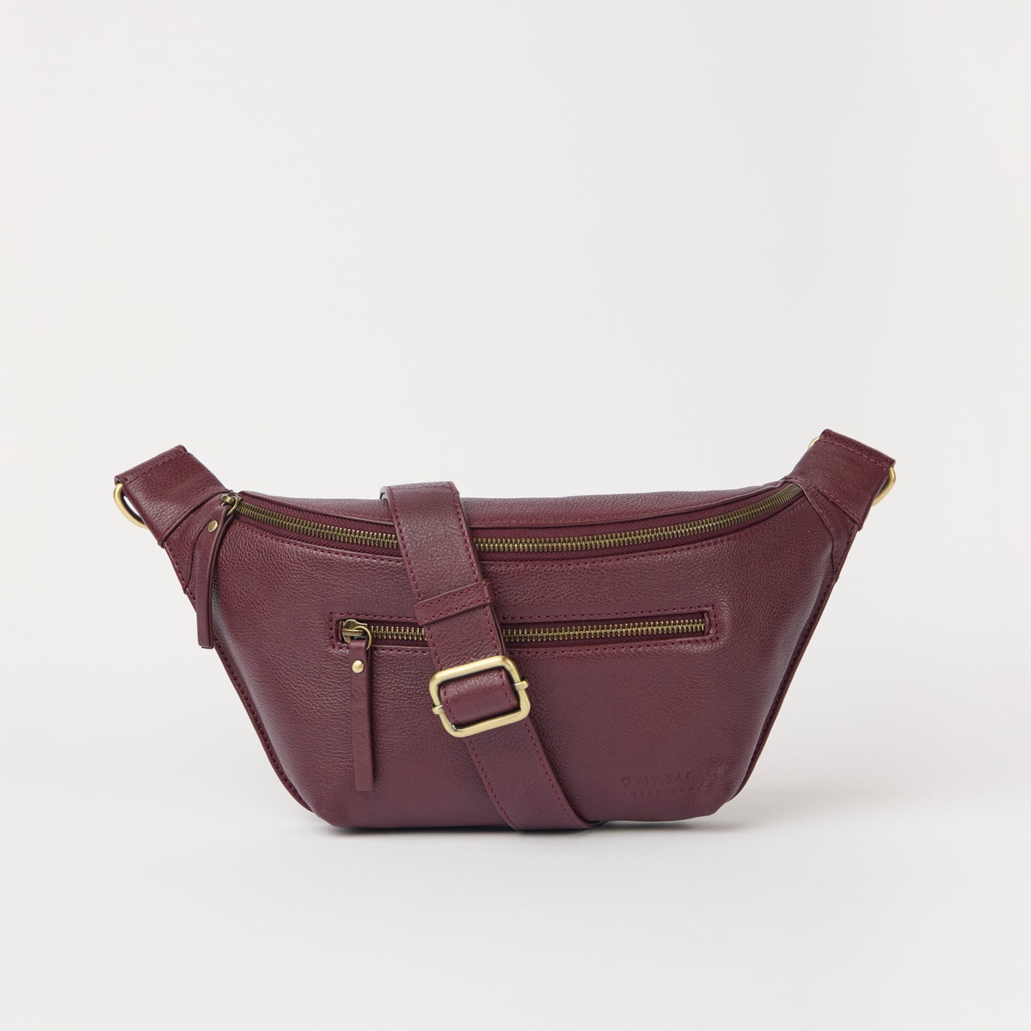 Drew Bauchtasche - Leder Dark Cherry mit 2 Straps