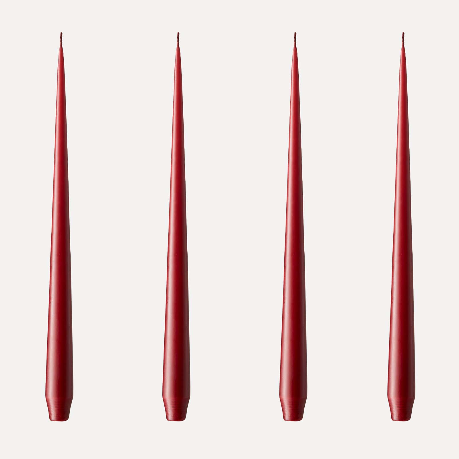 Ester & Erik Stabkerzen 32cm 4er Set - 44 wine