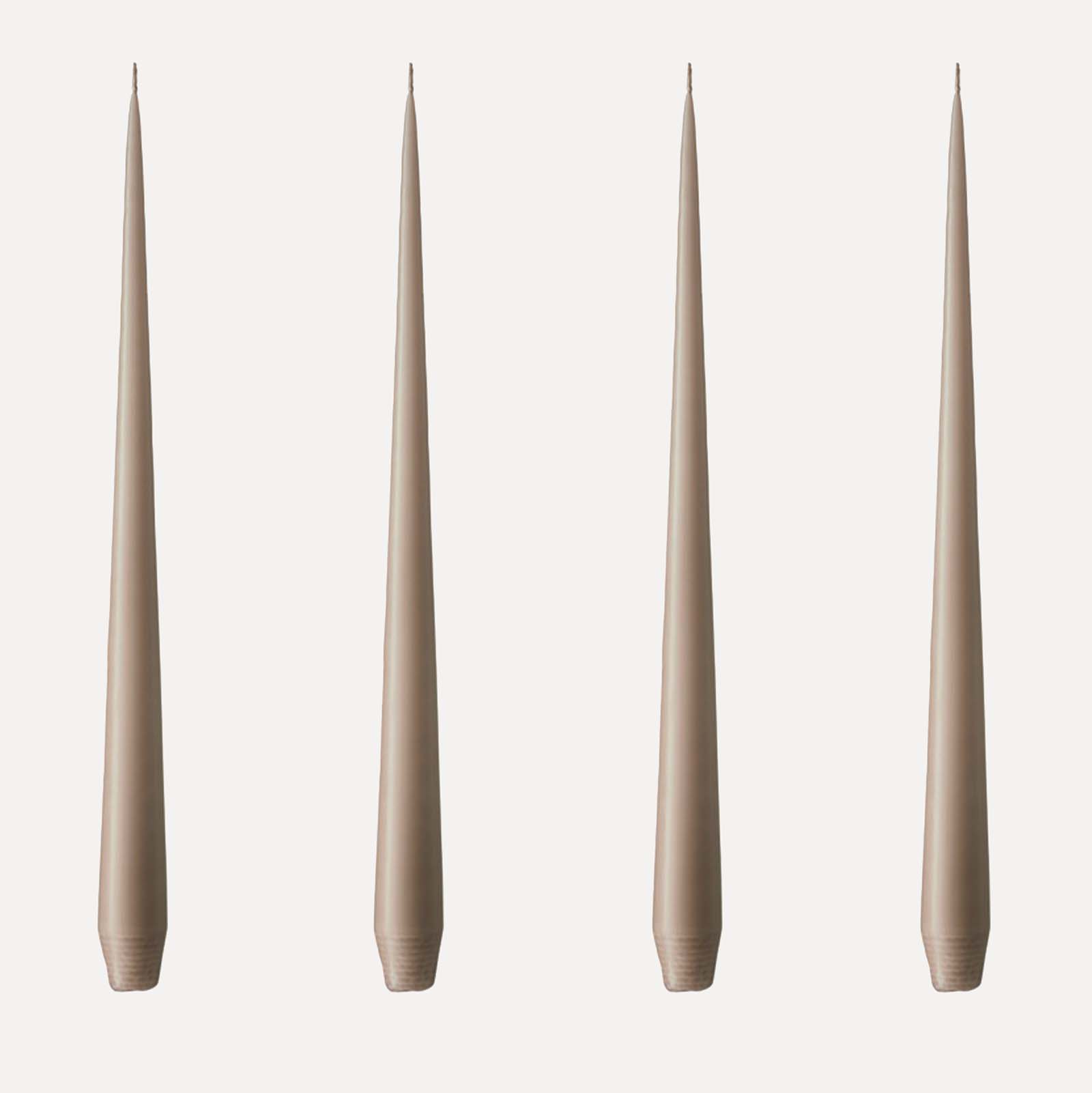 Ester & Erik Stabkerzen 32cm 4er Set - 18 nougat