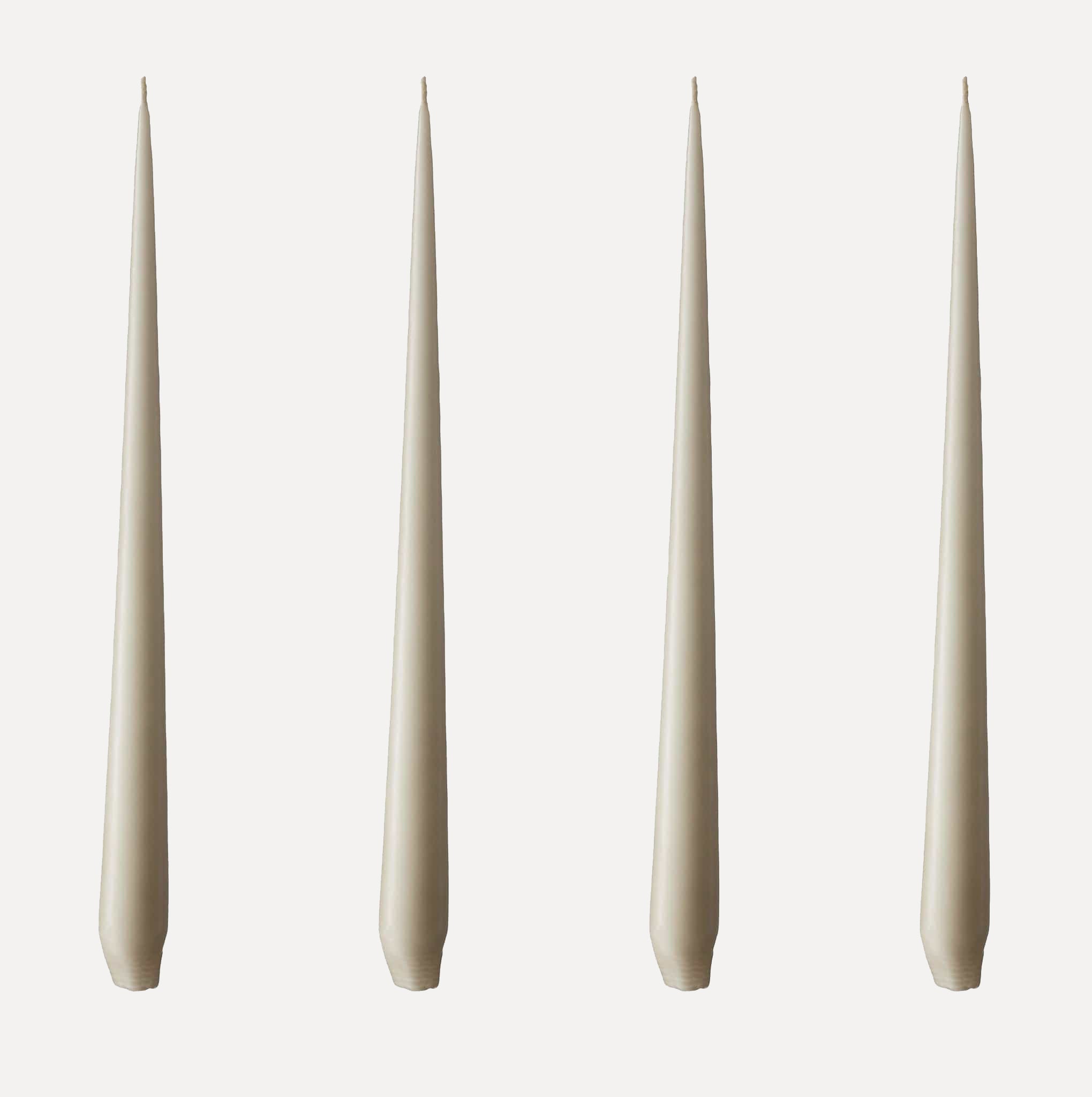 Ester & Erik Stabkerzen 32cm 4er Set - 22 linen grey