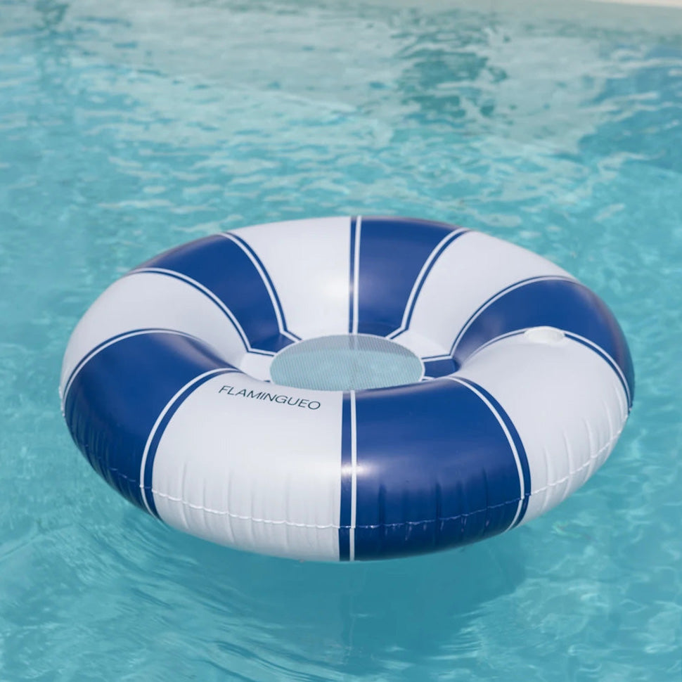 Schwimmring mit Netz XL - blau