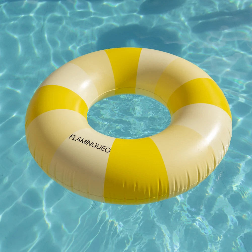 Schwimmring Streifen - gelb