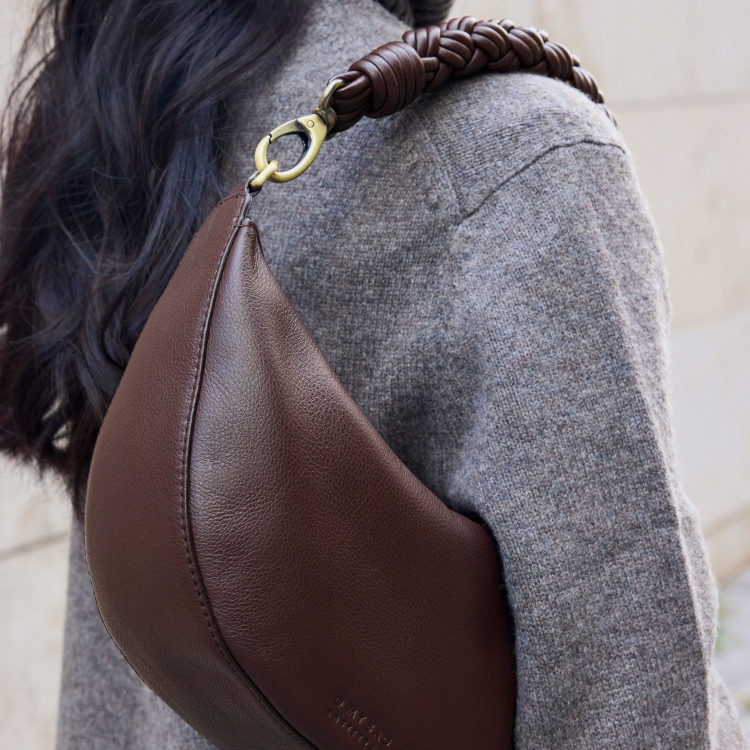 Leo Tasche - Leder Chocolate mit 2 Straps