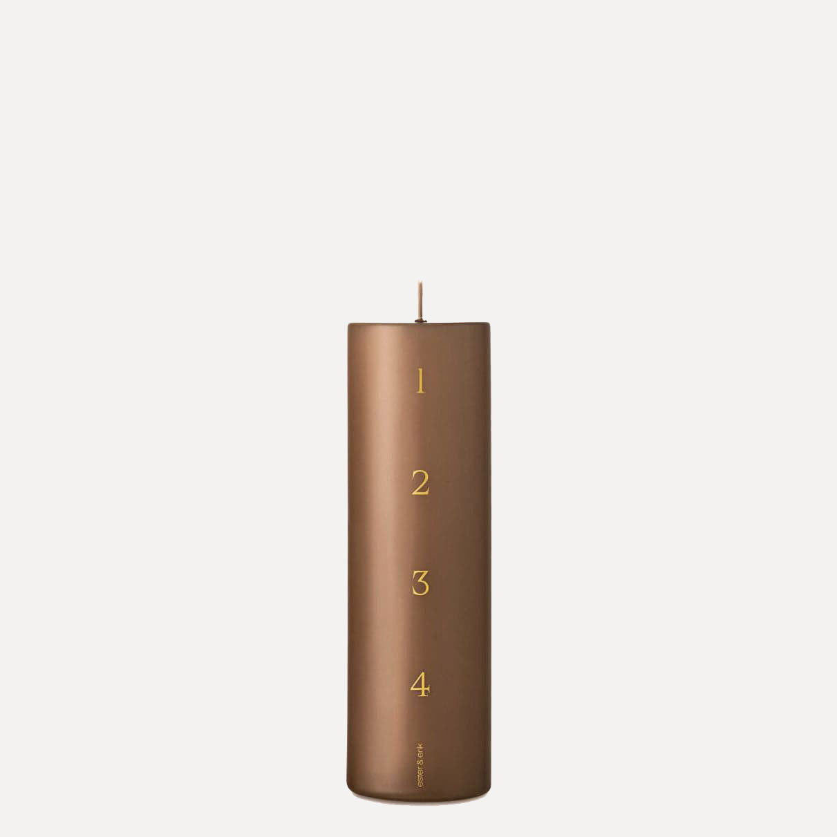Ester & Erik Adventskerze Pillar - 24 soft clay
