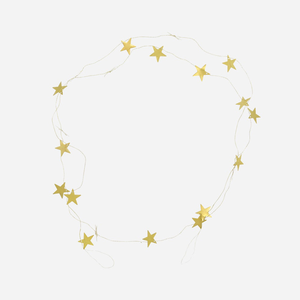 Girlande Stars - gold