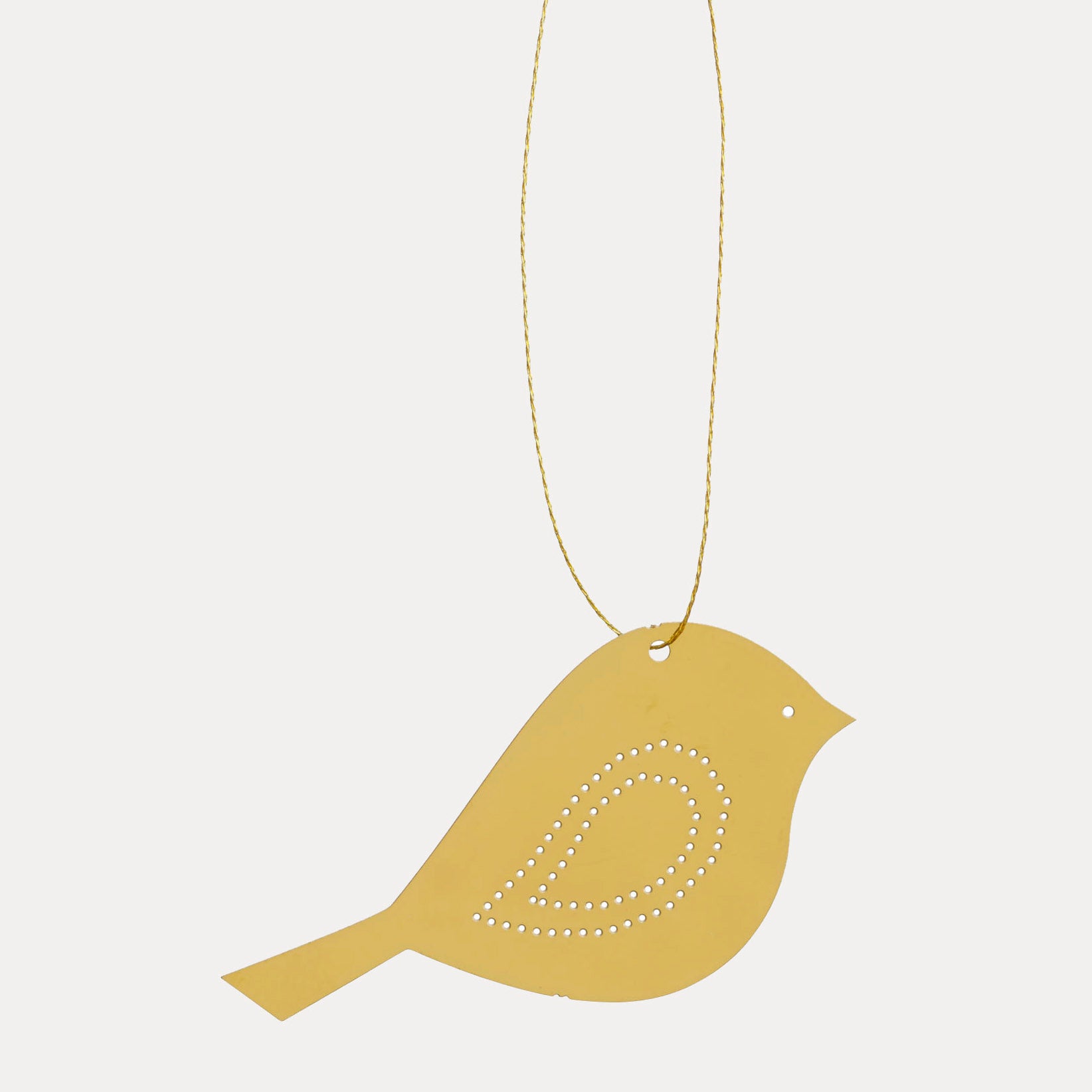 Dekoanhänger Bird 4er Set - gold