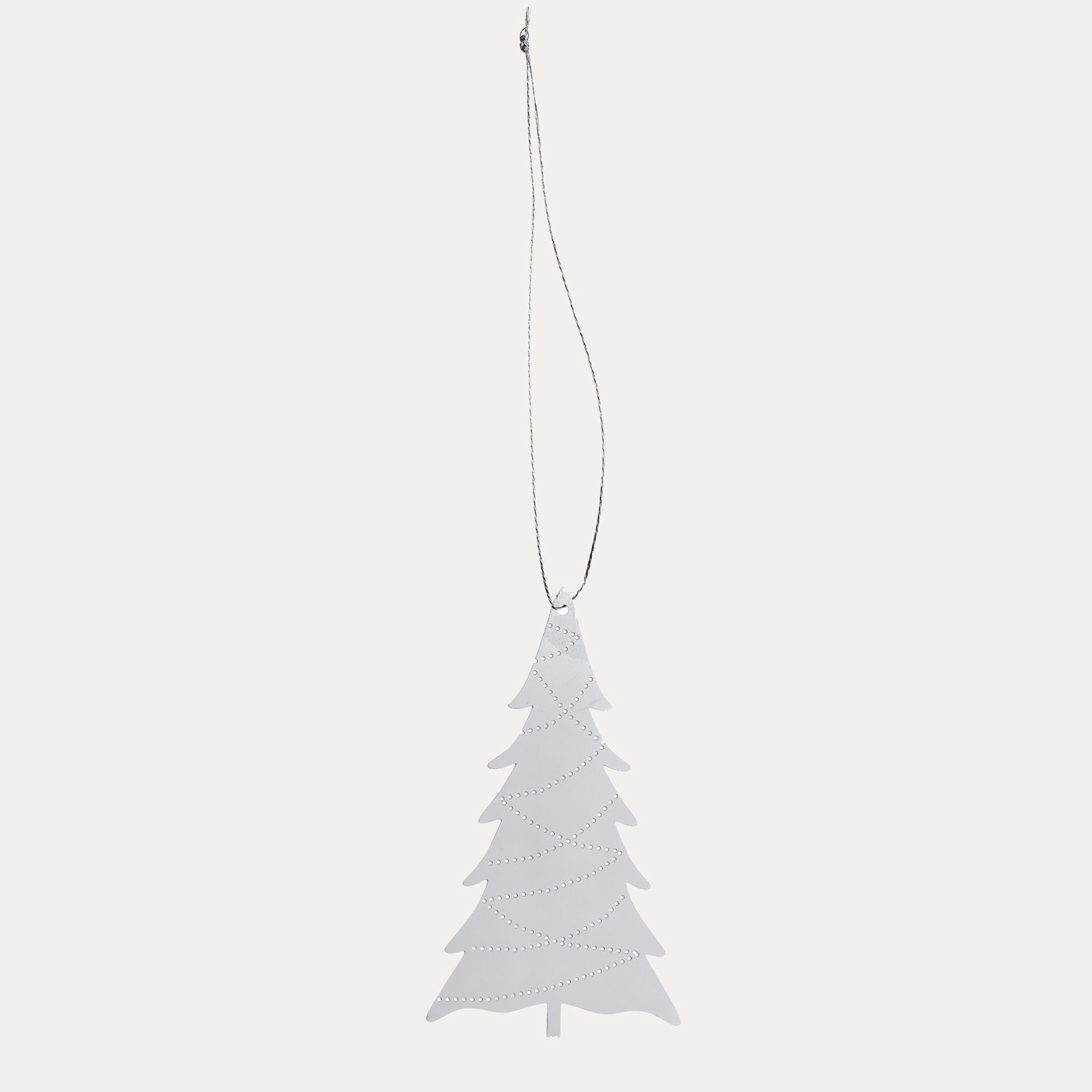 Dekoanhänger Tree 4er Set - silber