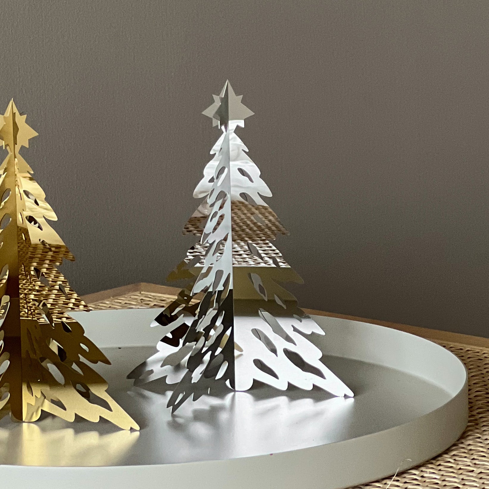 Dekoaufsteller Pinetree - silber