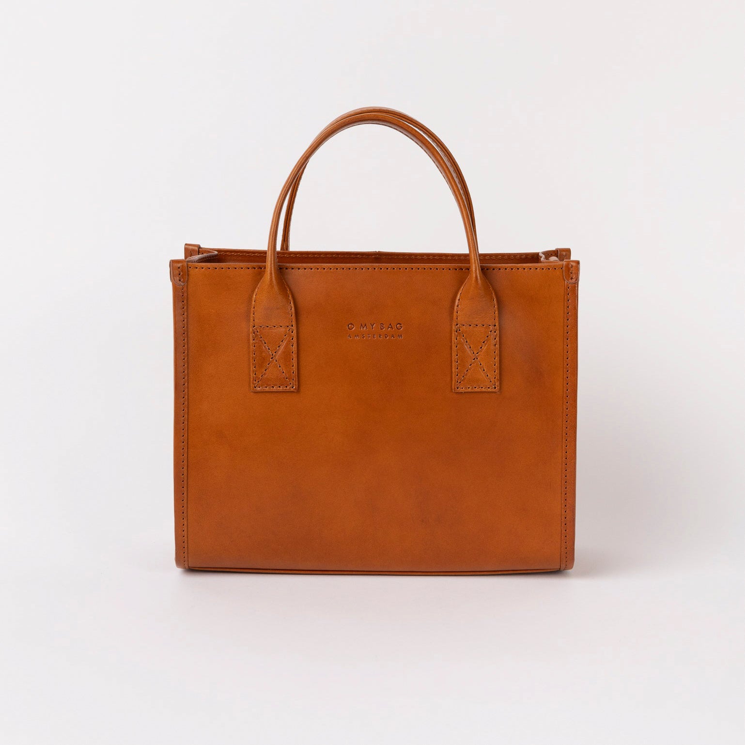 Jackie Midi Tasche - Leder Cognac