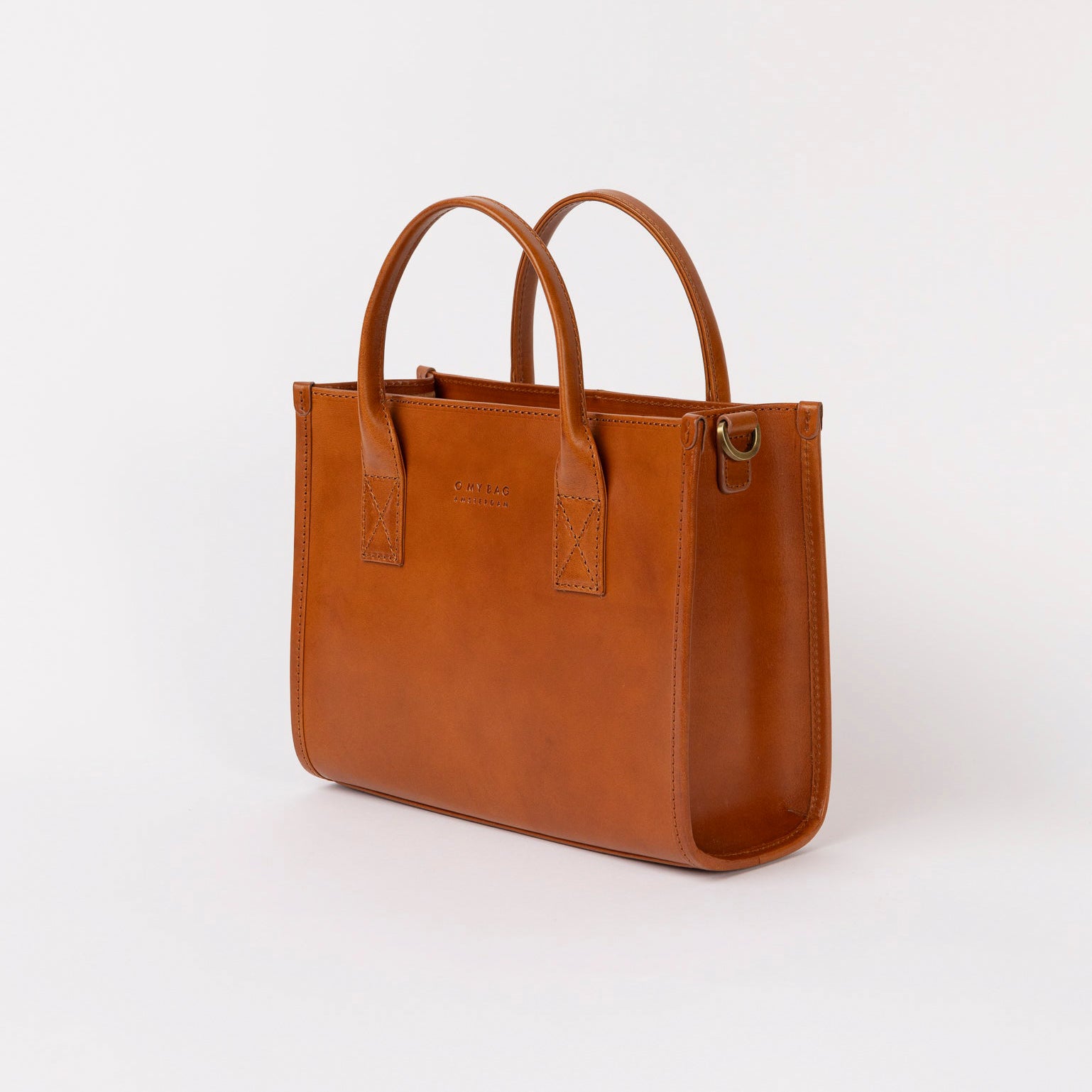 Jackie Midi Tasche - Leder Cognac