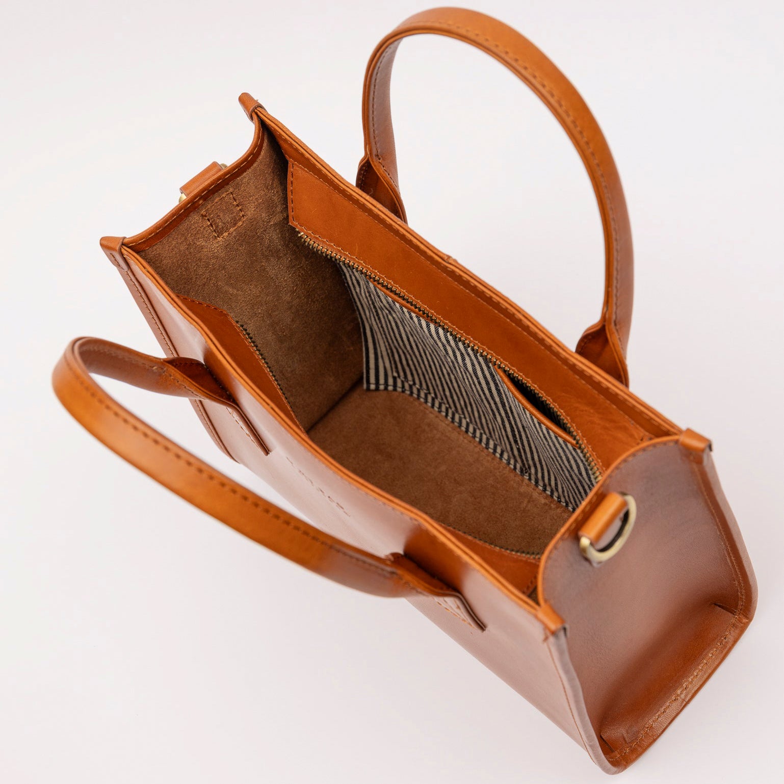 Jackie Midi Tasche - Leder Cognac