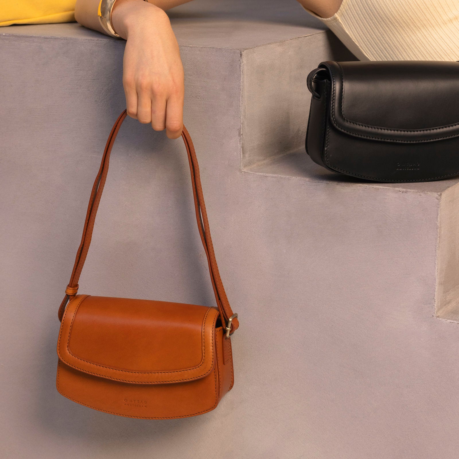 Kendalini Tasche - Leder Schwarz