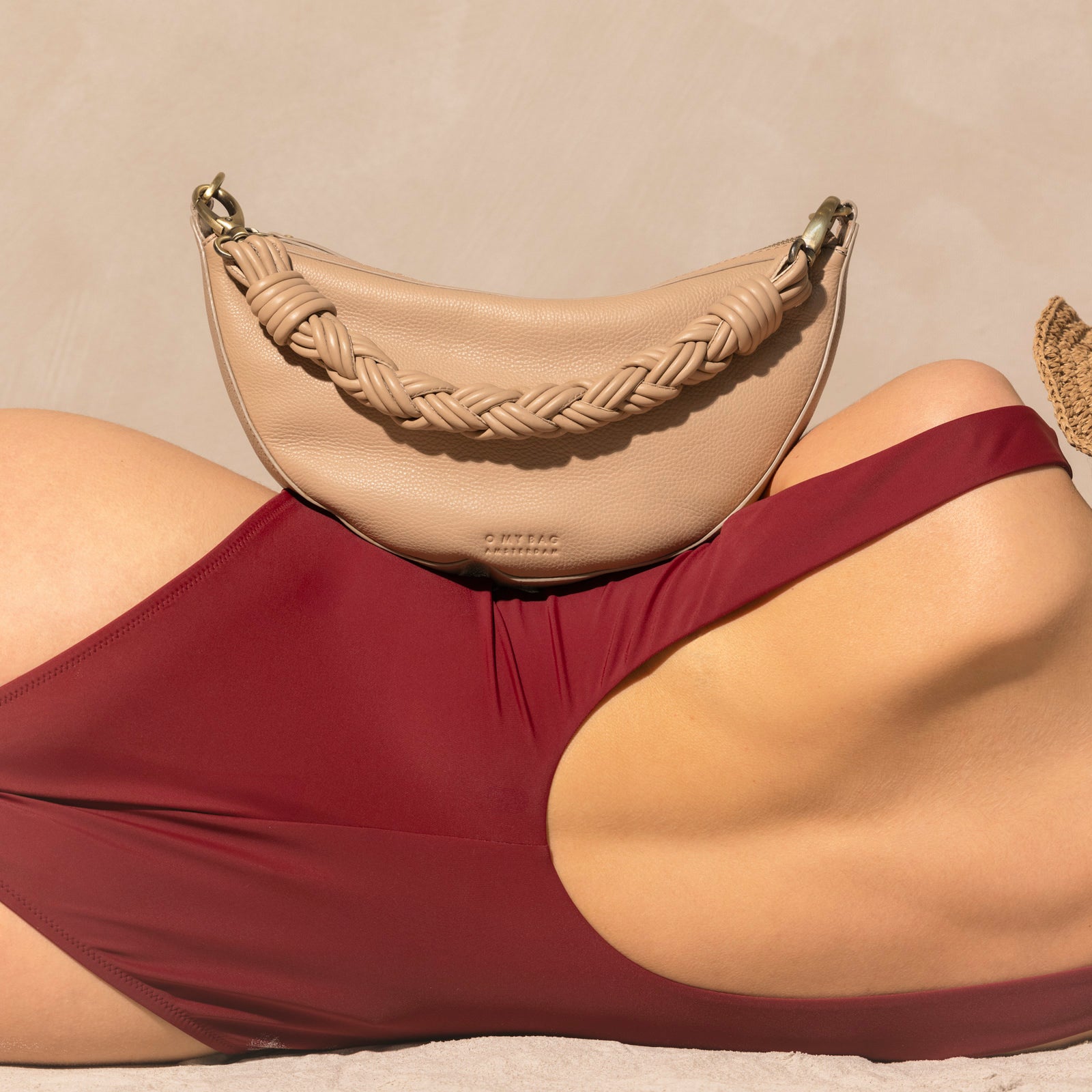 Leo Tasche - Leder Sand mit 2 Straps