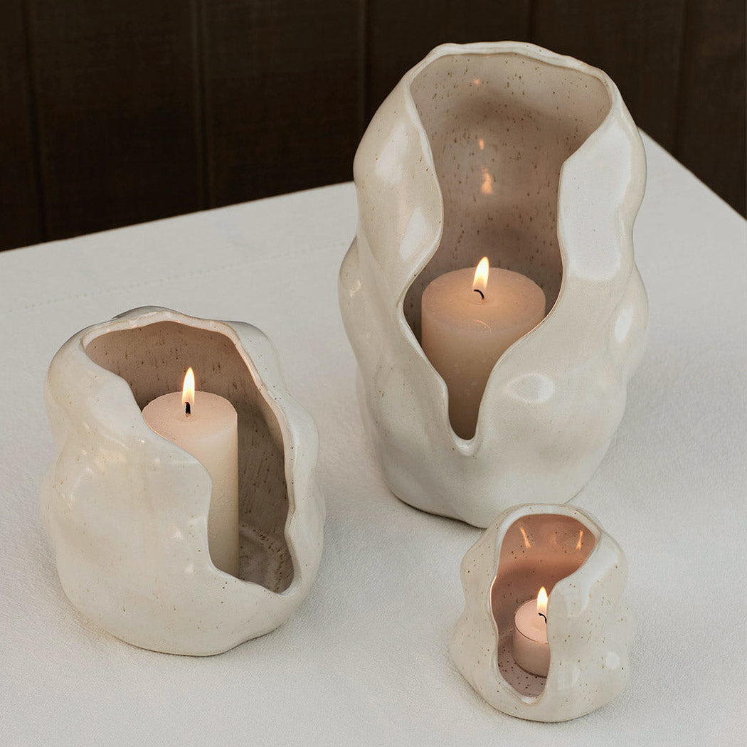 Windlicht Hekla - cream white