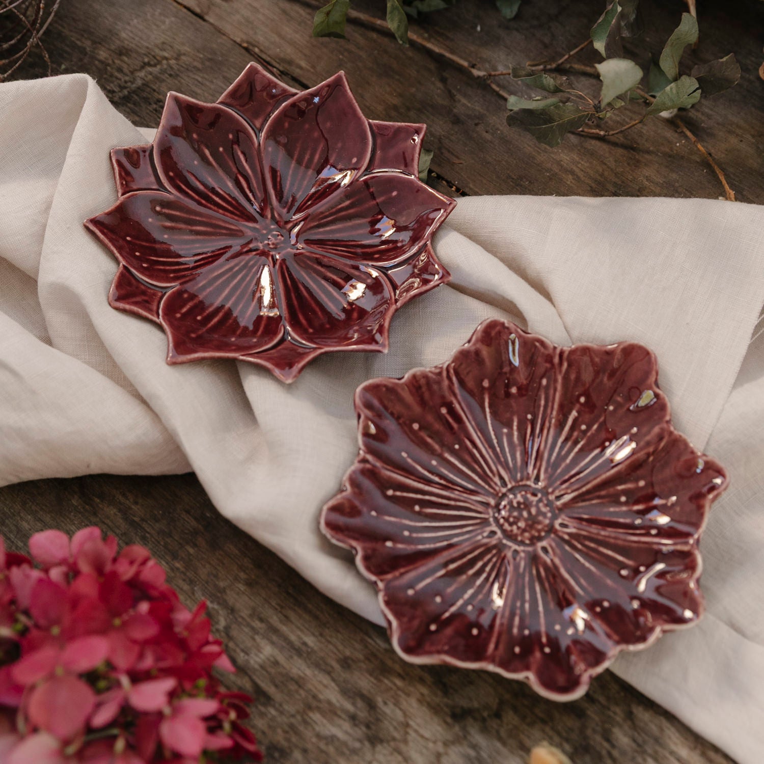 Dekoteller Lilly - plum