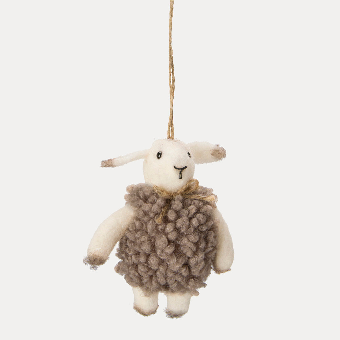 Filzanhänger Lamm - natur