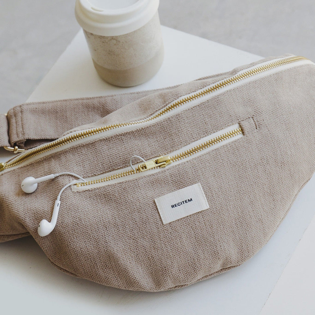 Arthur Bauchtasche - beige uni
