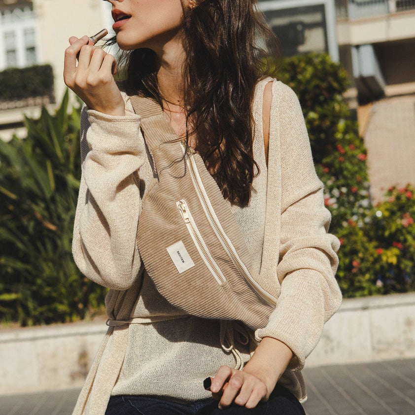 Mateo Bauchtasche - beige uni