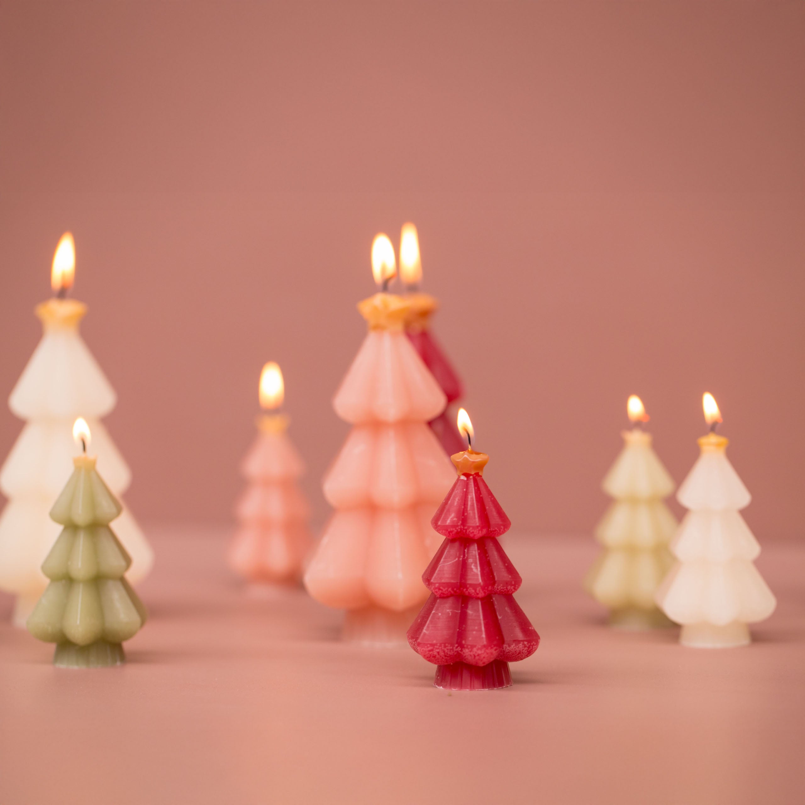 Weihnachtskerze Baum - verschiedene Farben