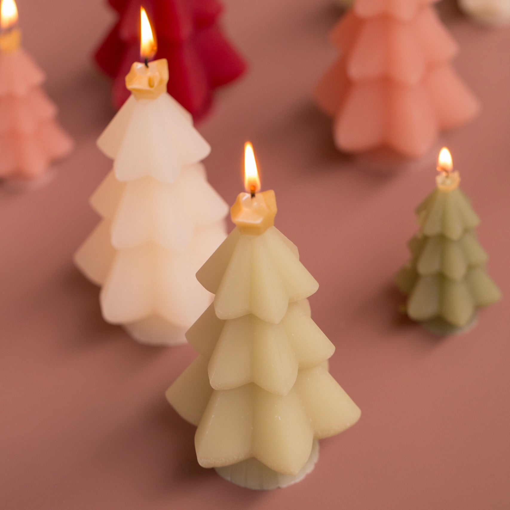 Weihnachtskerze Baum - verschiedene Farben