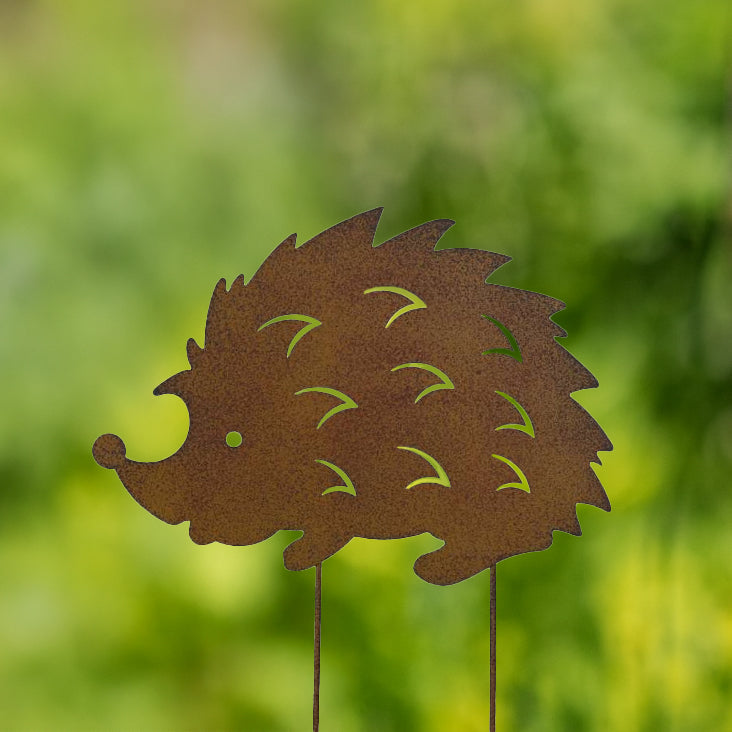 Gartenstecker Igel - rost