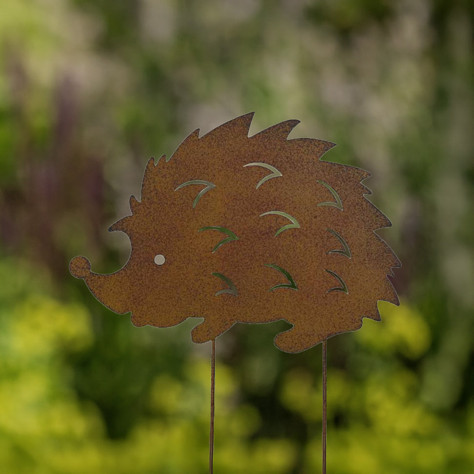 Gartenstecker Igel - rost