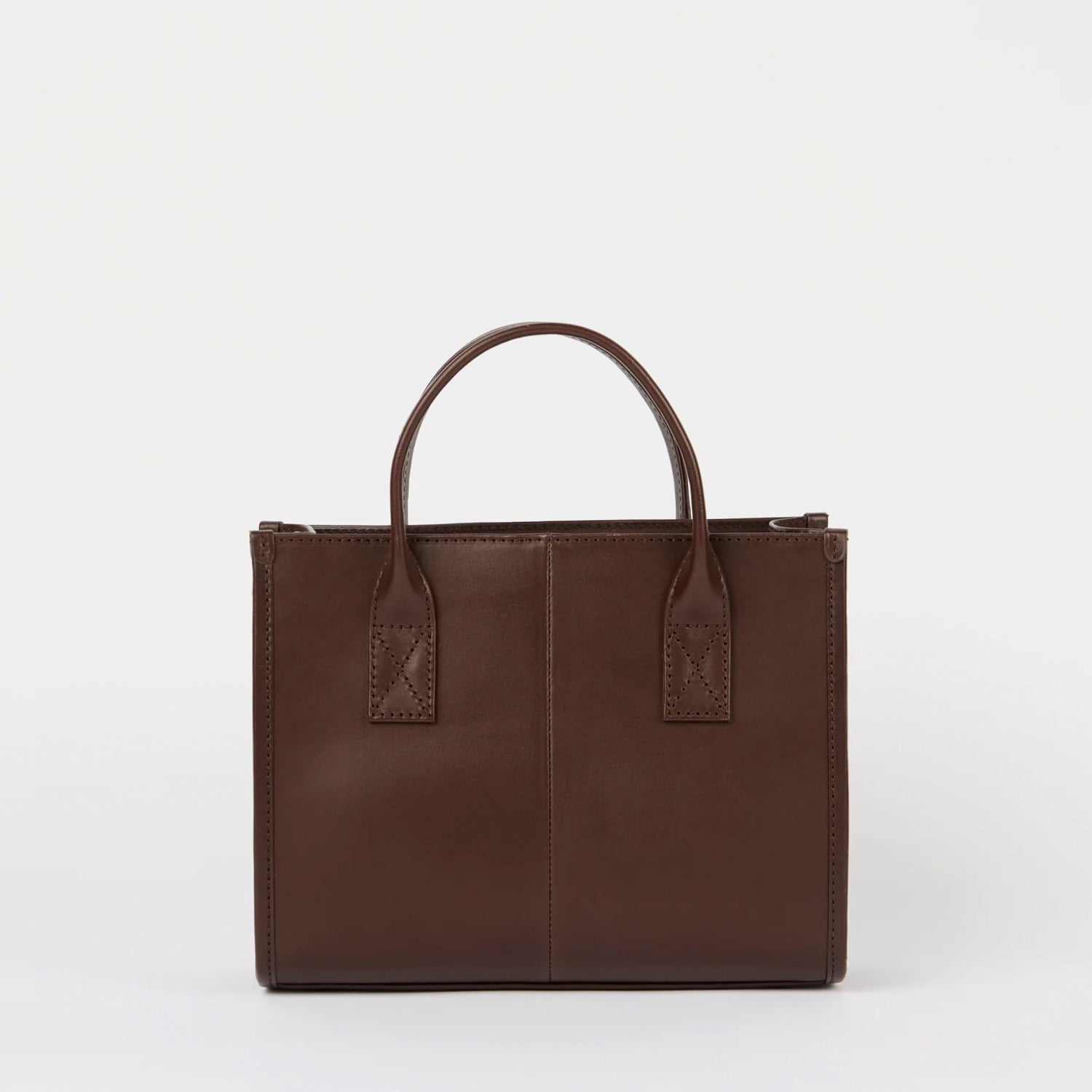 Jackie Midi Tasche - Leder Chocolate mit 2 Straps