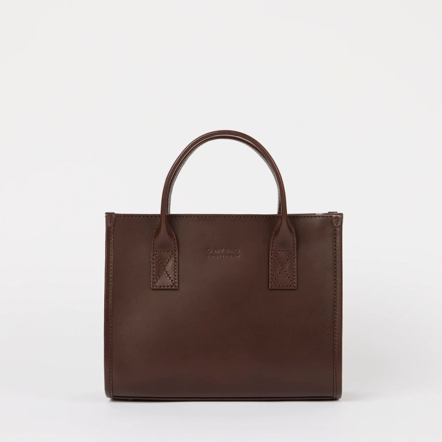 Jackie Midi Tasche - Leder Chocolate mit 2 Straps