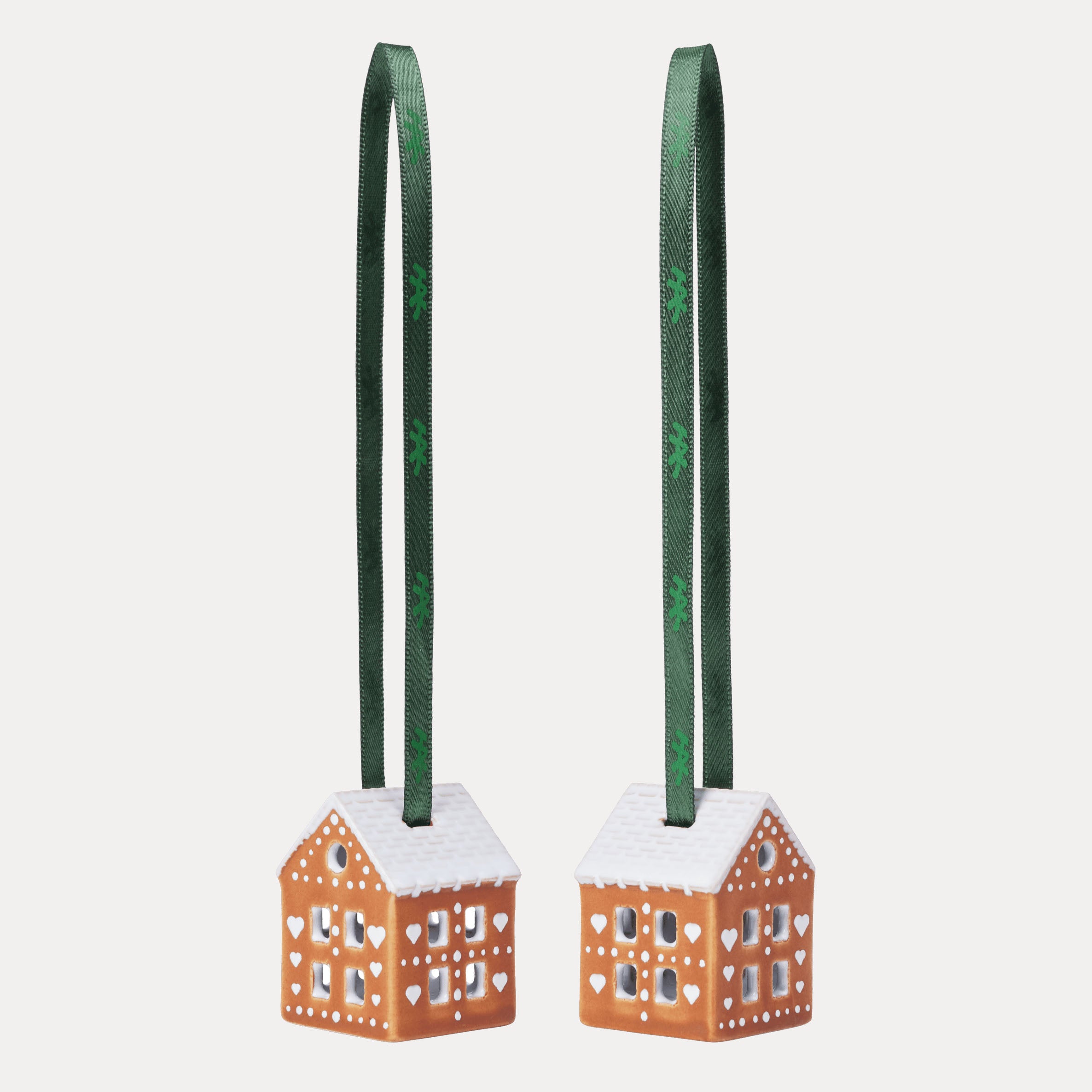 Kähler Hammershøi 2er Set Anhänger Gingerbread