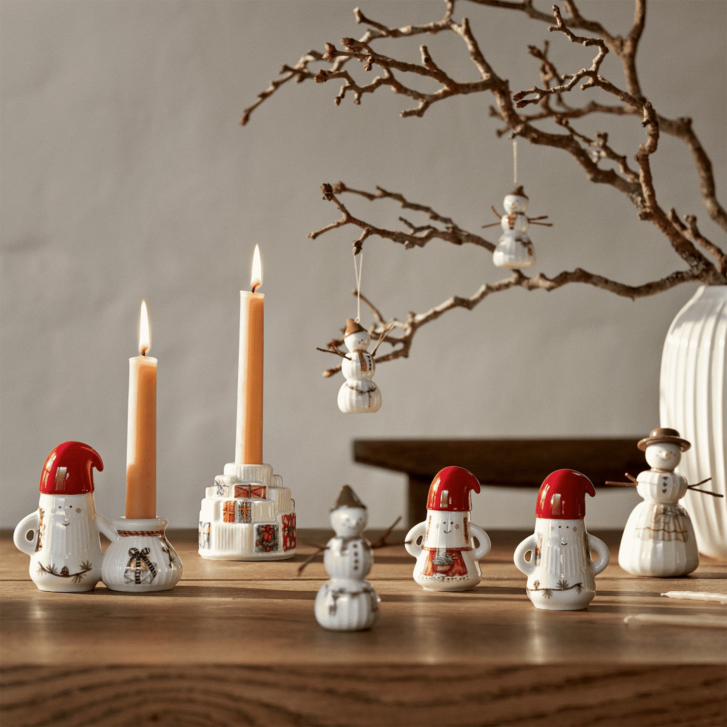Kähler Hammershøi Kerzenhalter Weihnachtsmann