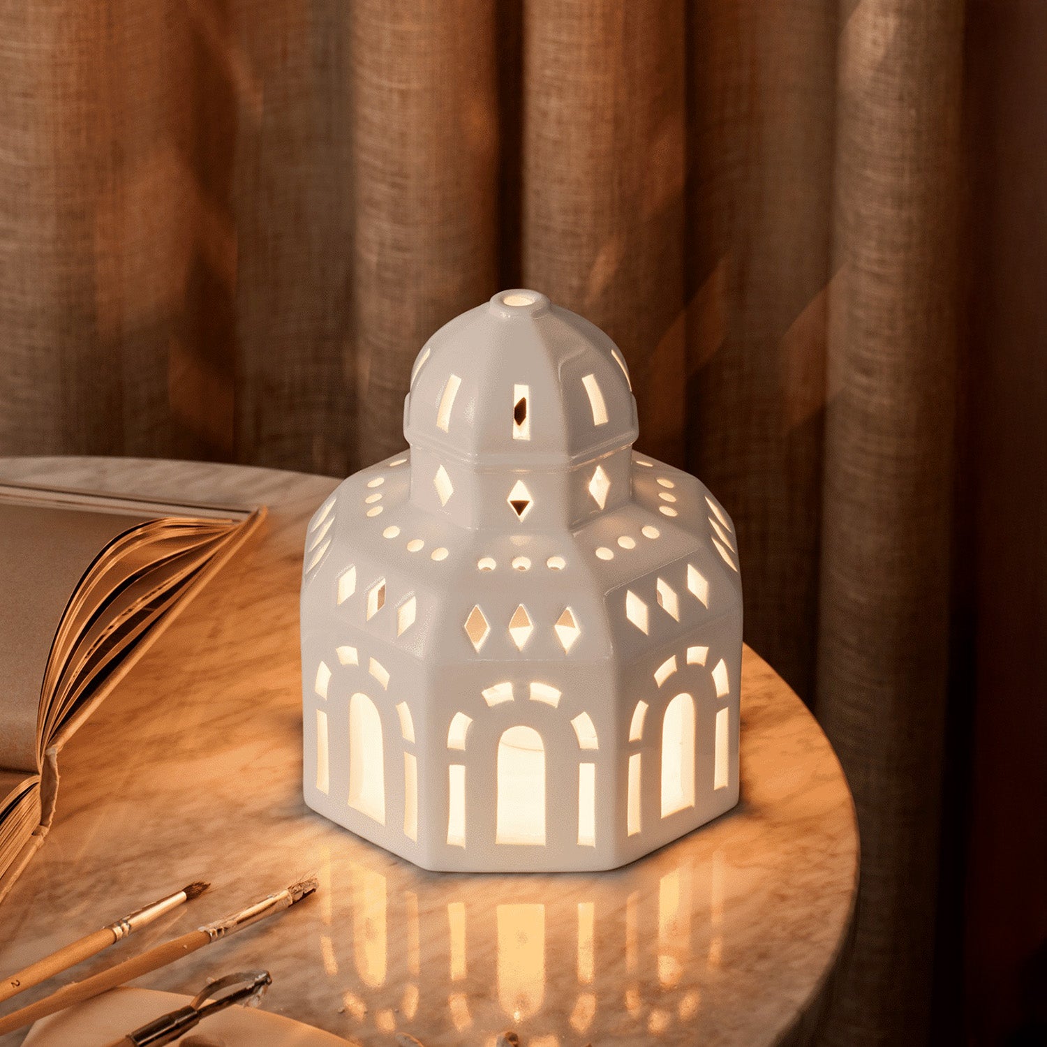 Kähler Urbania Tivoli Lichthaus Glassalen - weiß