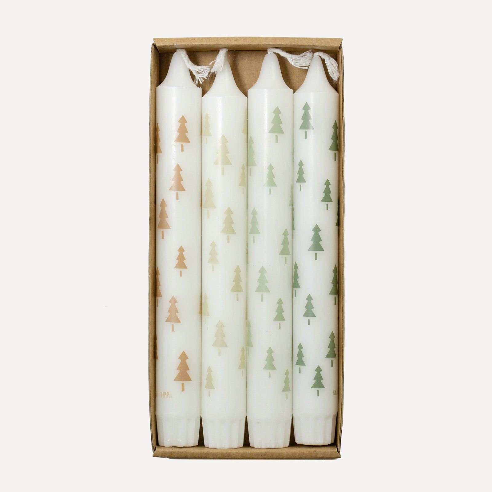 Stabkerzen 4er Set - Pine Tree