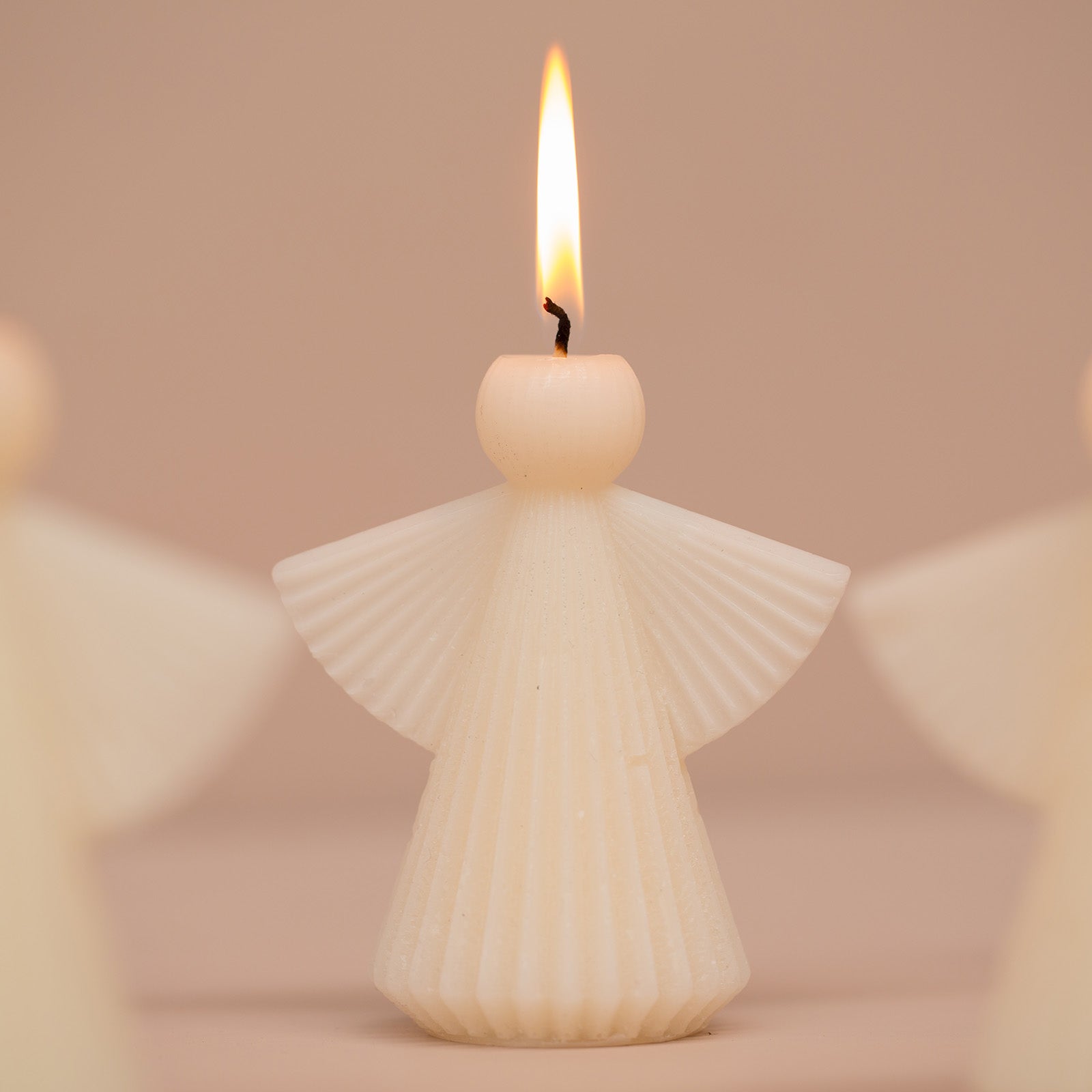 Kerze Engel - cremeweiß