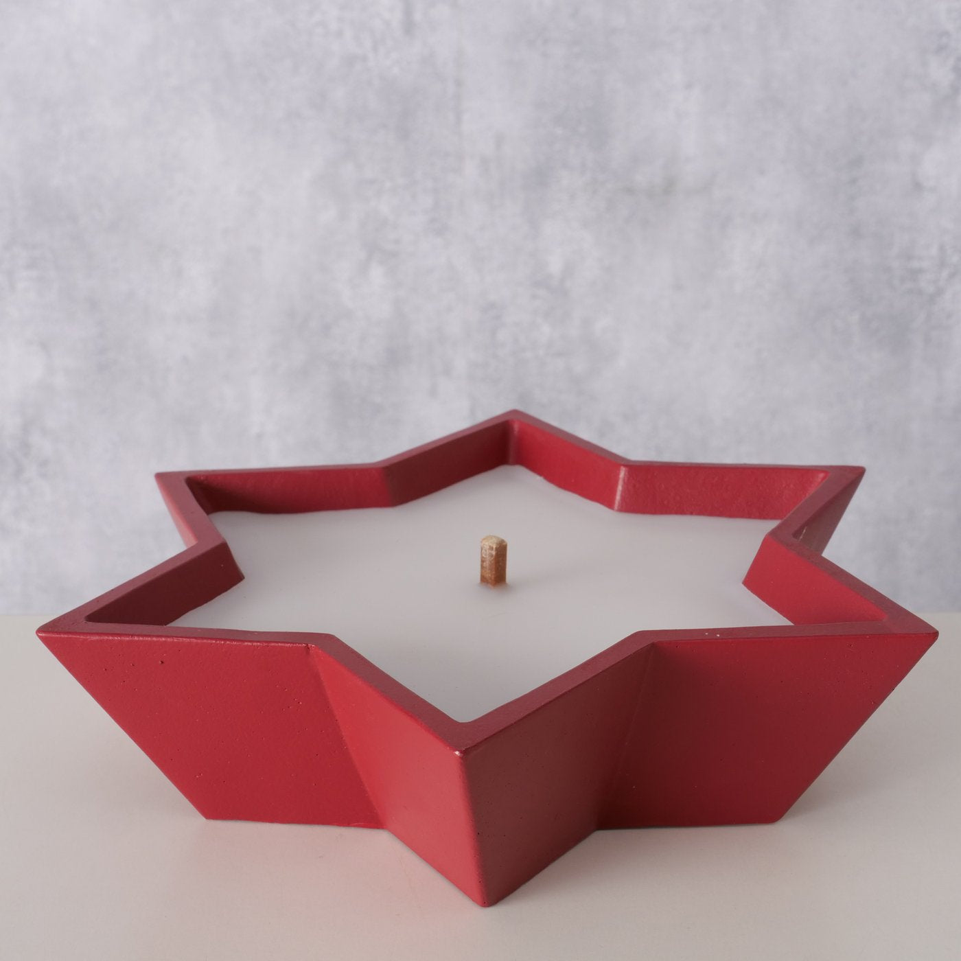 Outdoor Kerzentopf Stern - rot