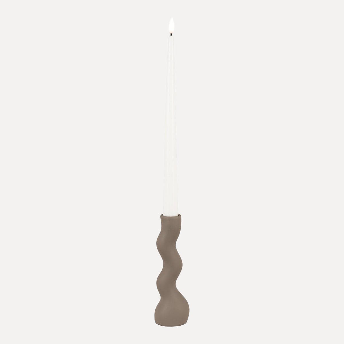 Kerzenhalter wave - taupe