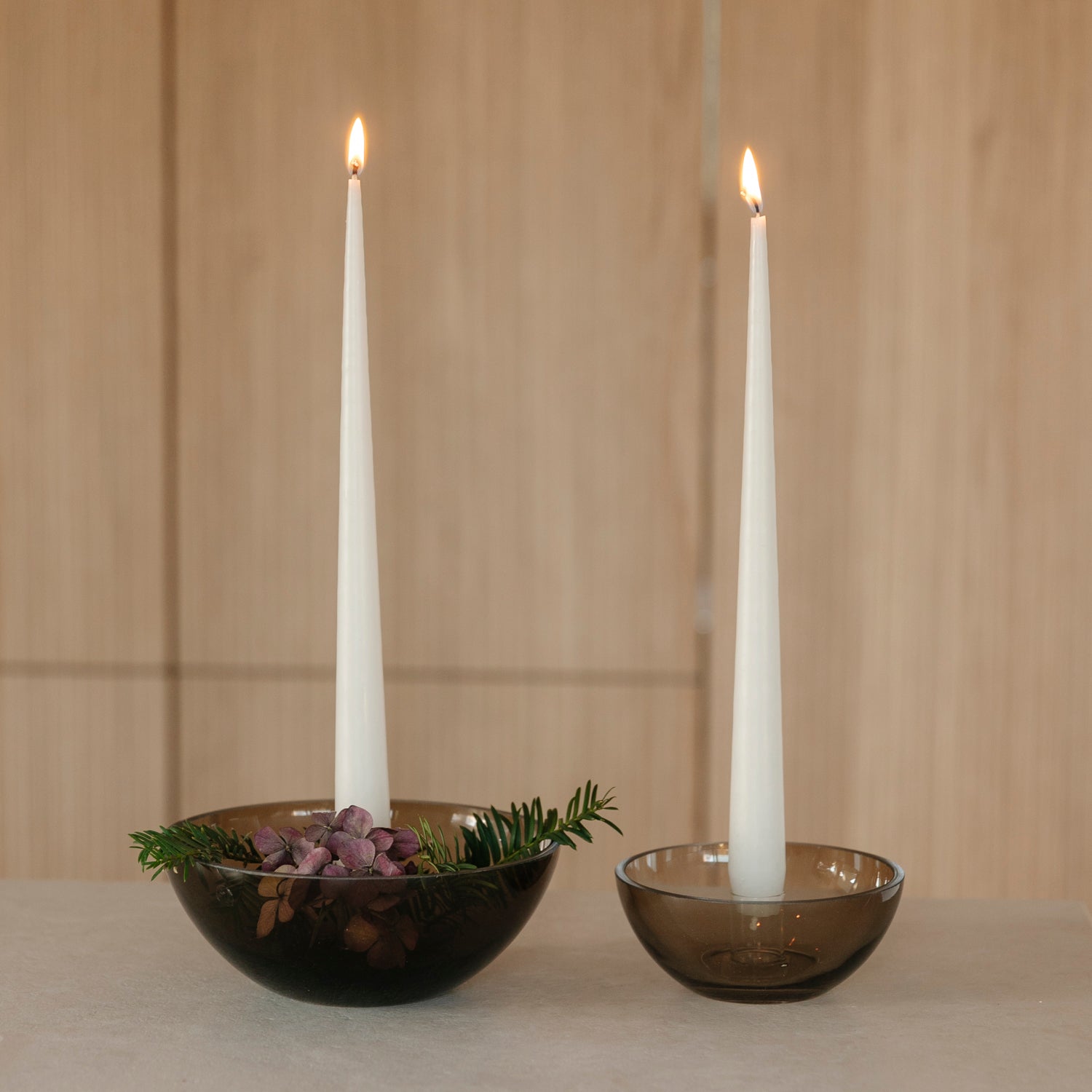 Kerzenhalter Elise - braun