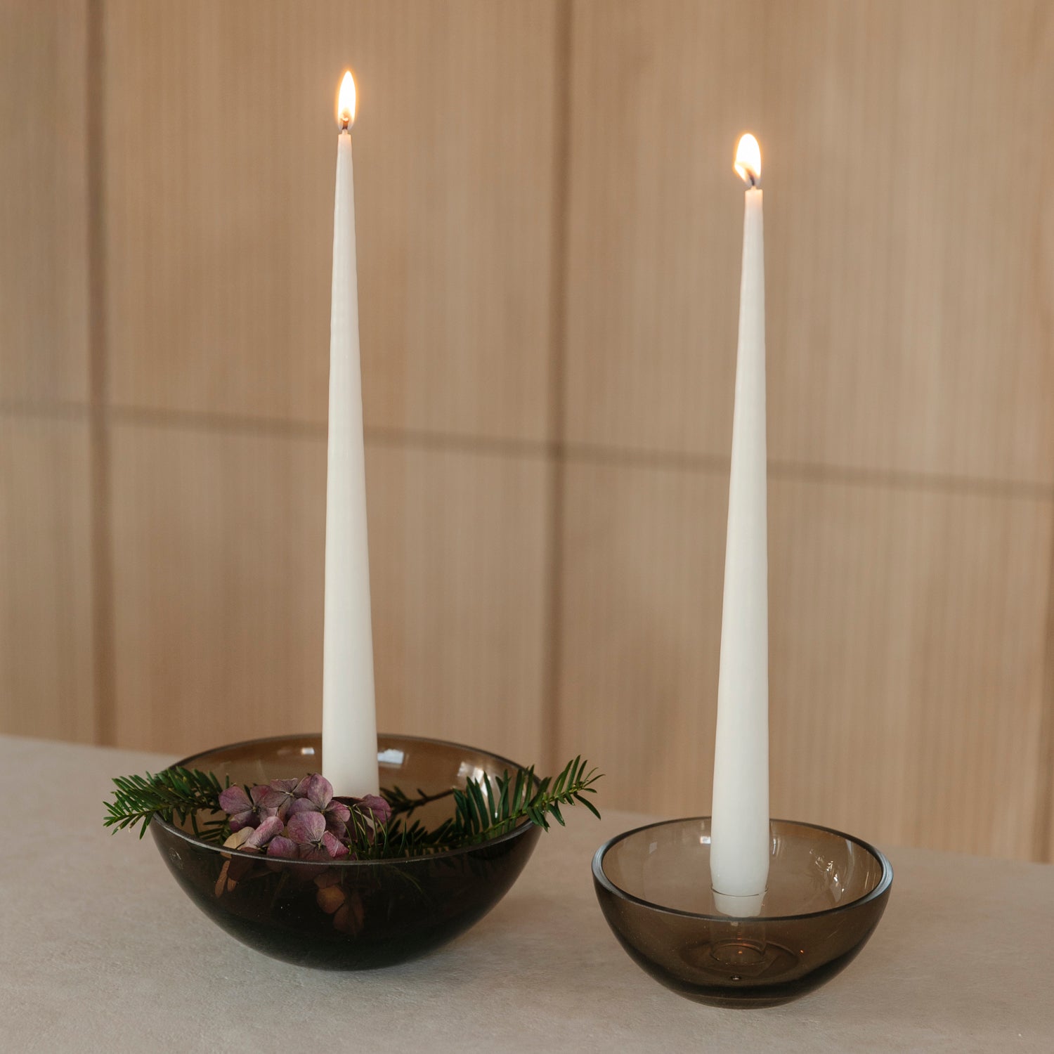 Kerzenhalter Elise - braun