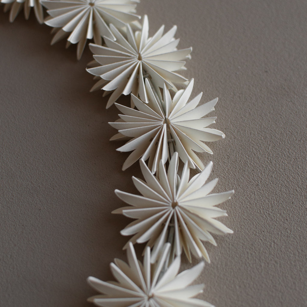 Kranz Flake Schneeflocken - weiß