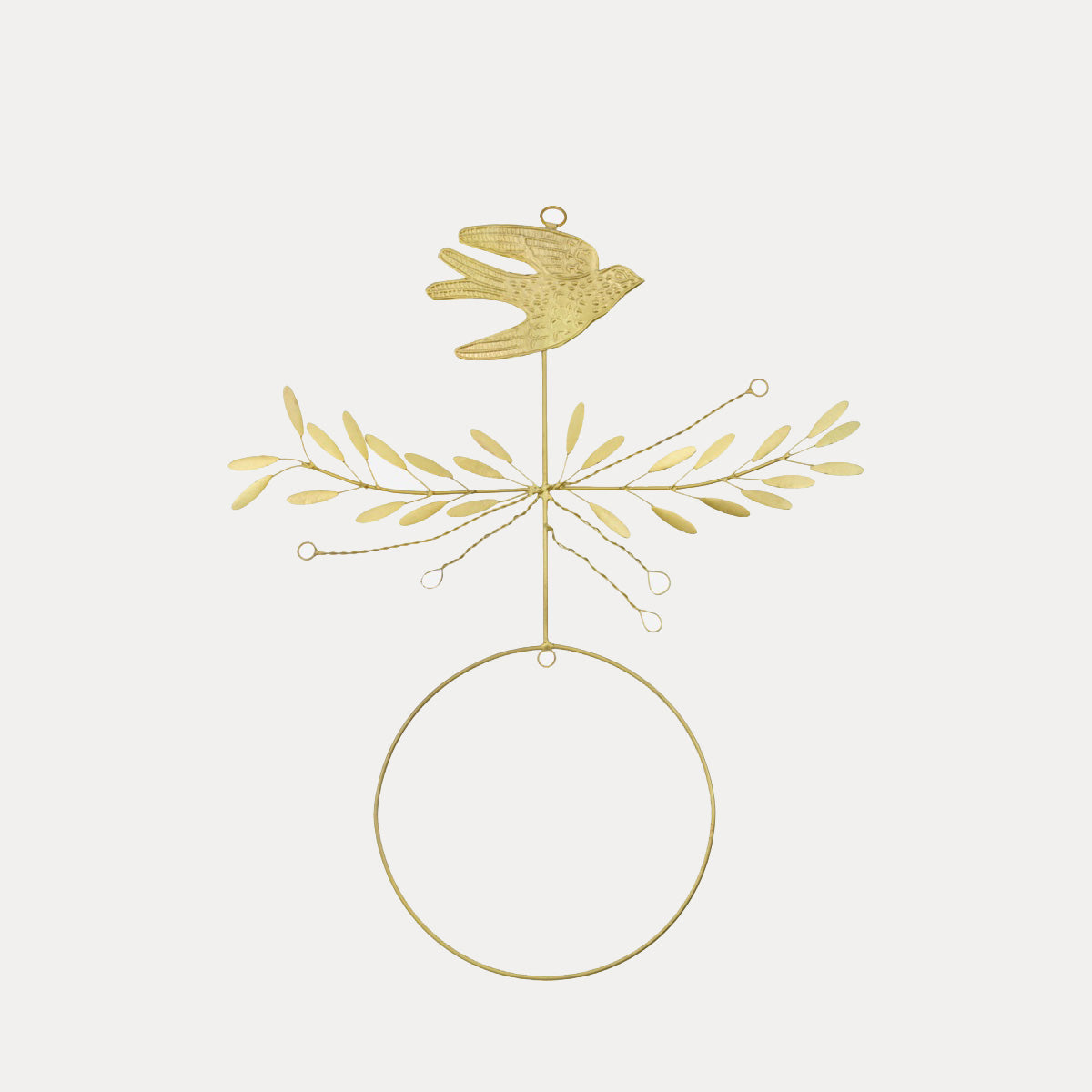 Weihachtsdeko Mobile Bird - gold
