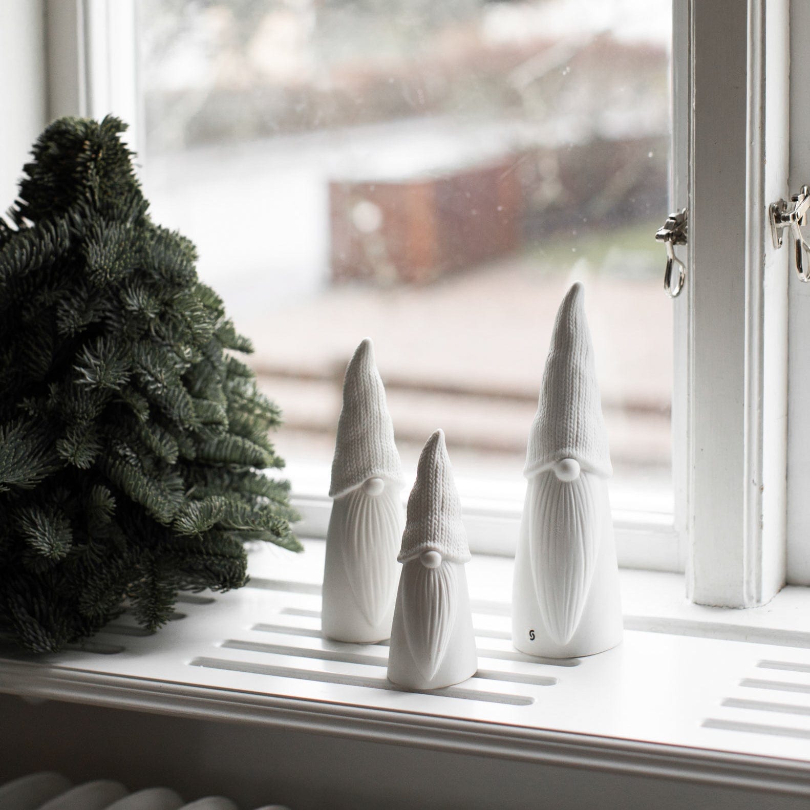 Weihnachtsfigur Kurt - weiß