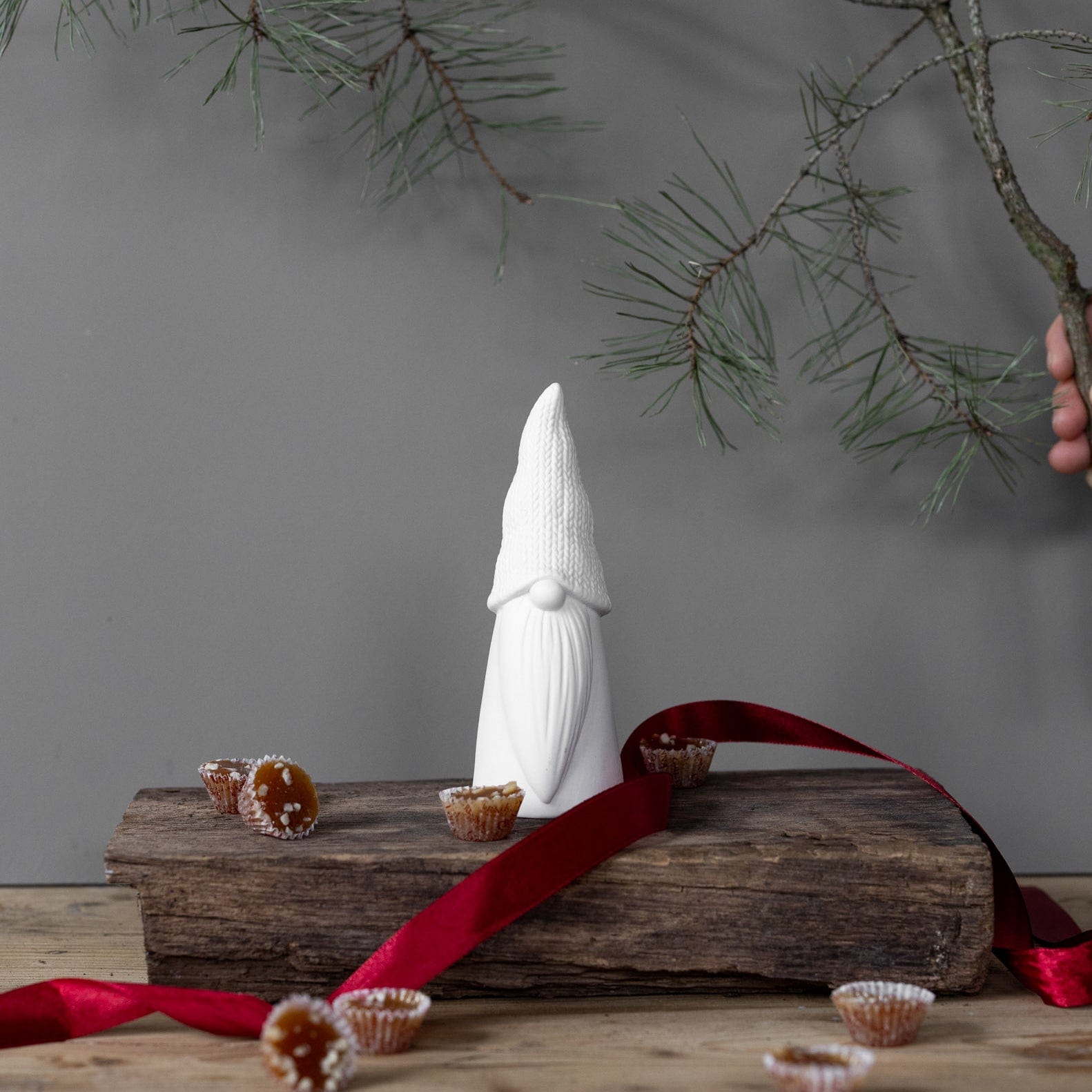 Weihnachtsfigur Kurt - weiß