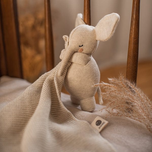 Kuscheltuch Elefant in natur