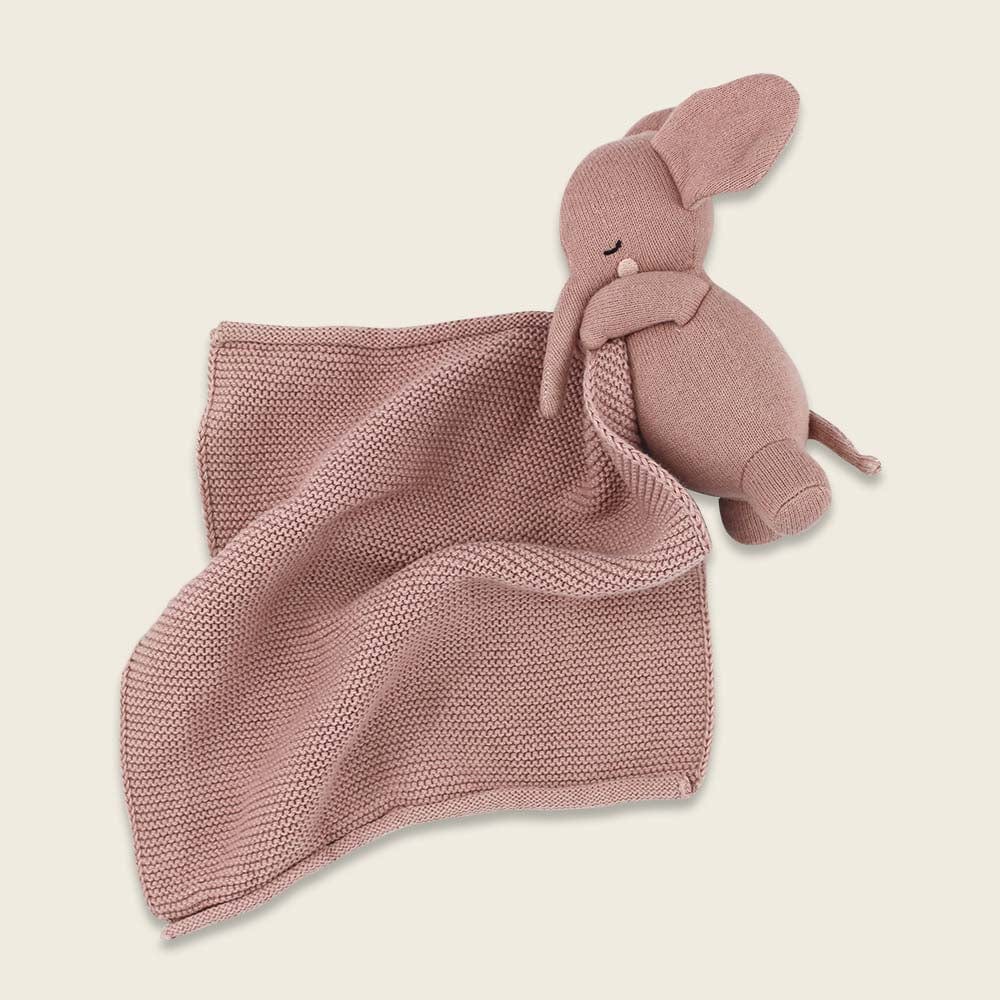 Kuscheltuch Elefant - altrosa