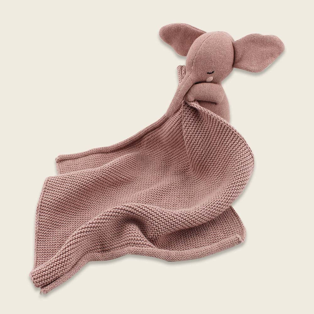 Kuscheltuch Elefant - altrosa