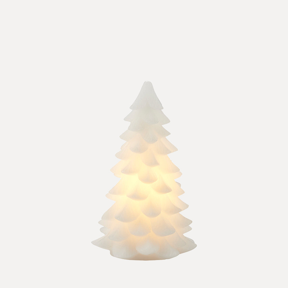 LED-Leuchte Tannenbaum Carla Wachs - weiß