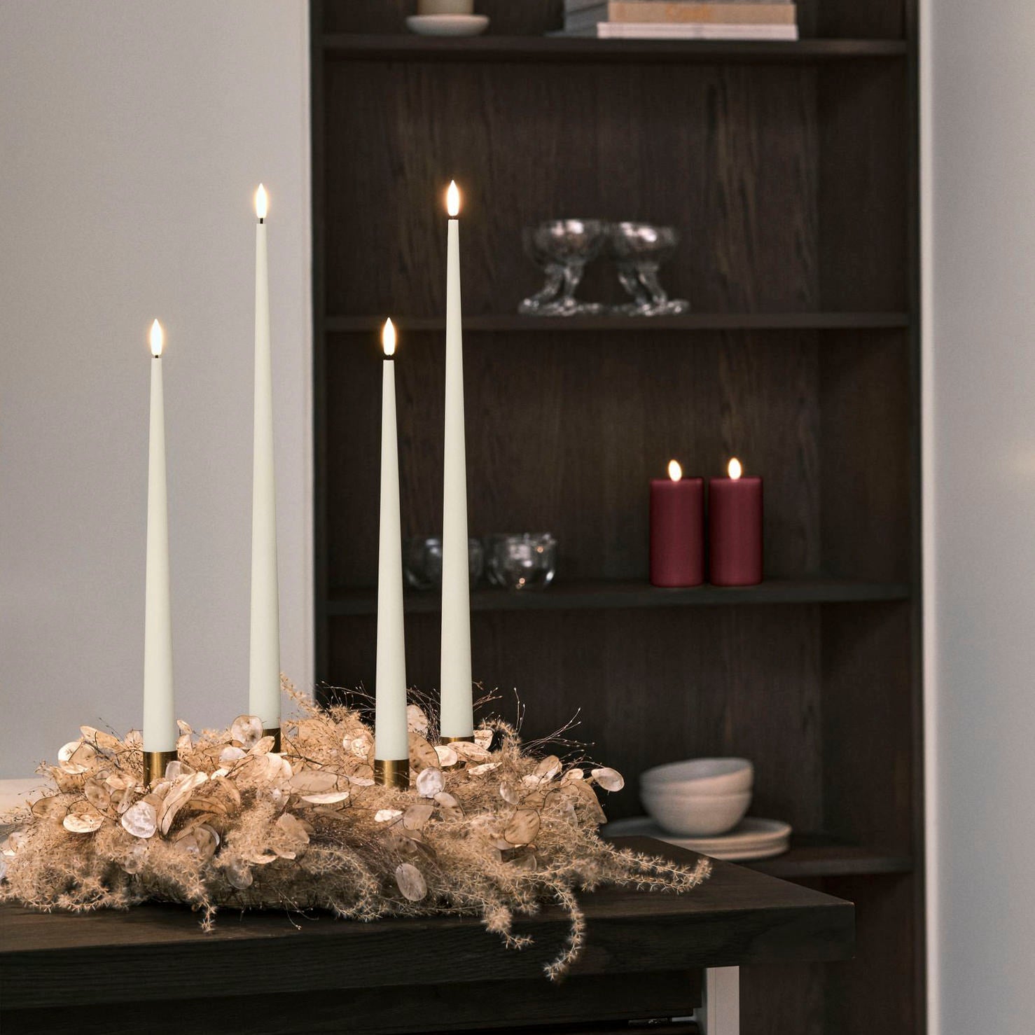 Ester & Erik LED Stabkerzen 2er Set - 10 silky